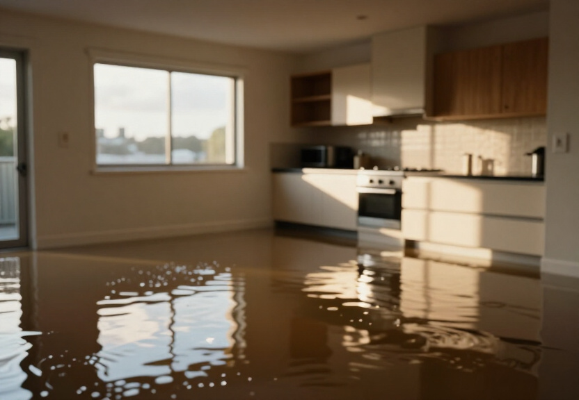 Flooded basement in Queens Park before extraction